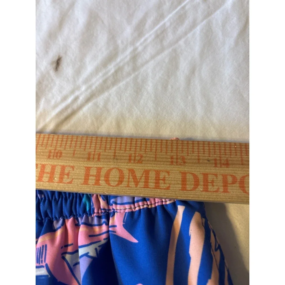 Chubbies Swim Trunks Mens Small Blue Shark Graphic 5.5 Inseam Shorts